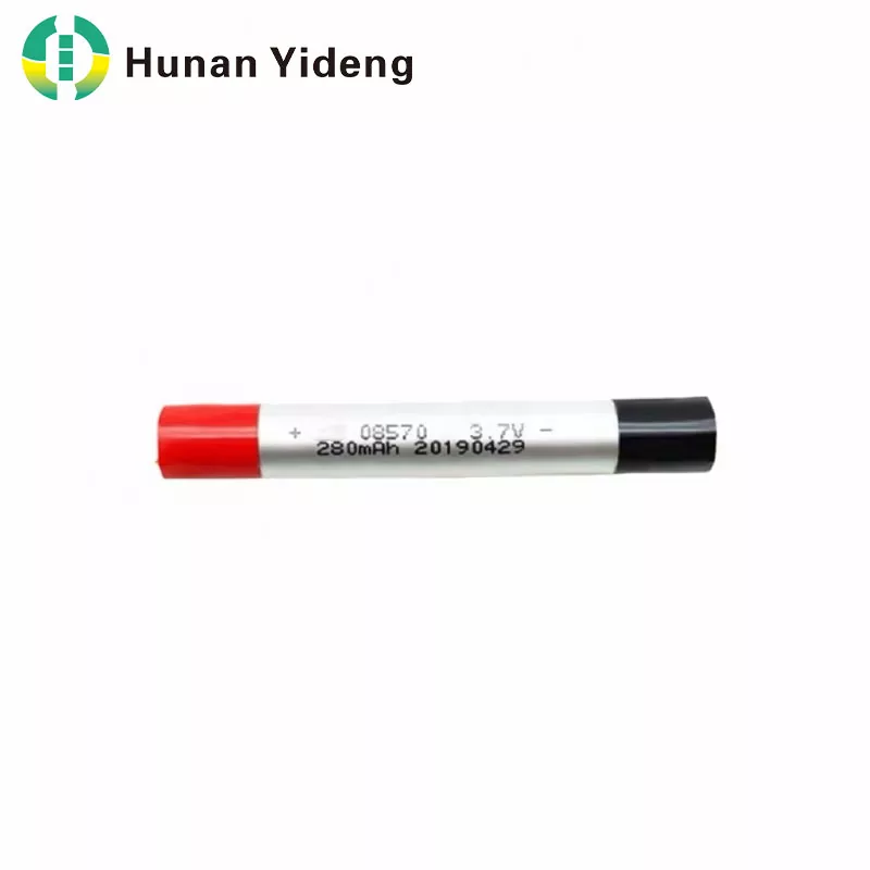 08570 Λεπτή κυλινδρική μπαταρία Li-Polymer 3,7V 280mAh