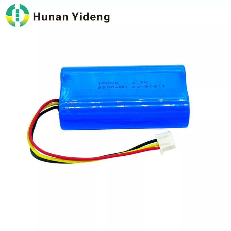 18650 3,7V 5200mAh Επαναφορτιζόμενη κυλινδρική μπαταρία ιόντων λιθίου