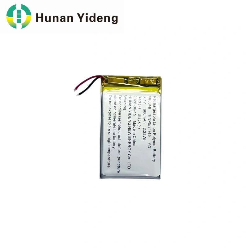 Mini Lipo Cell μπαταρίας 3,7V 450mAh 403048 Ultra Thin Lithium Polymer