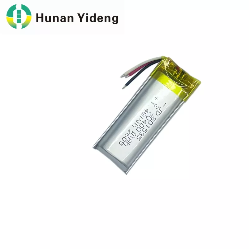 3,7V 600mAh 801535 Επίπεδη επαναφορτιζόμενη μπαταρία λιθίου πολυμερούς
