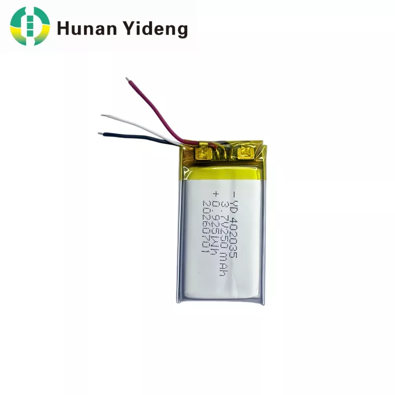 402035 3,7v 250mAh VR Smart Camera Li Polymer Battery