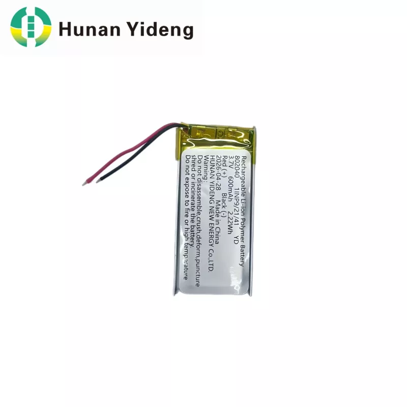 802040 Επαναφορτιζόμενη μπαταρία 600 mAh για συσκευή εγγραφής φωνής και ηλεκτρικά παιχνίδια