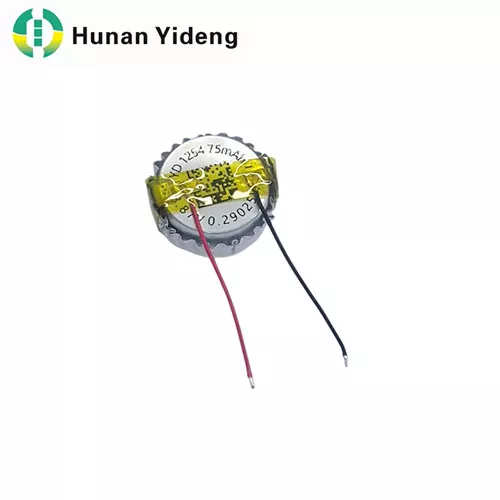 1254 High Energy Pouch Coin Battery Soft Pack Lithium Cell